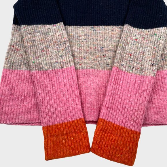 A.L.C. Georgina Colorblock Stripe Wool Cashmere Striped Sweater Women's Size XS - Picture 5 of 13